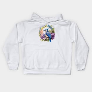 Bluejay Floral Kids Hoodie